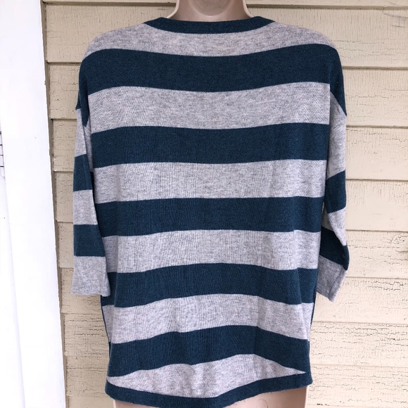 SLONI striped side zips 3/4 sl sweater/10%cashmere - Picture 5 of 8